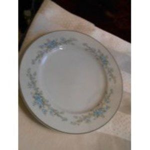 1 Royal Court Plate Fine China of Japan Blue Fantasy Salad Lunch Plate 7 3/4"
